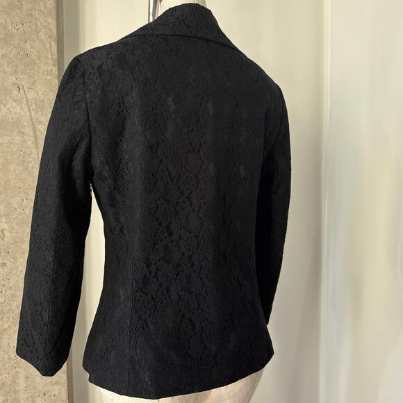 Vintage Dolce & Gabbana 1997 Black Lace Jacket Medium - Picture 3 of 7